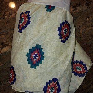 Bibb Co. Southwestern Polycotton Ruffled Bed Skirt 14"drop-Not Split